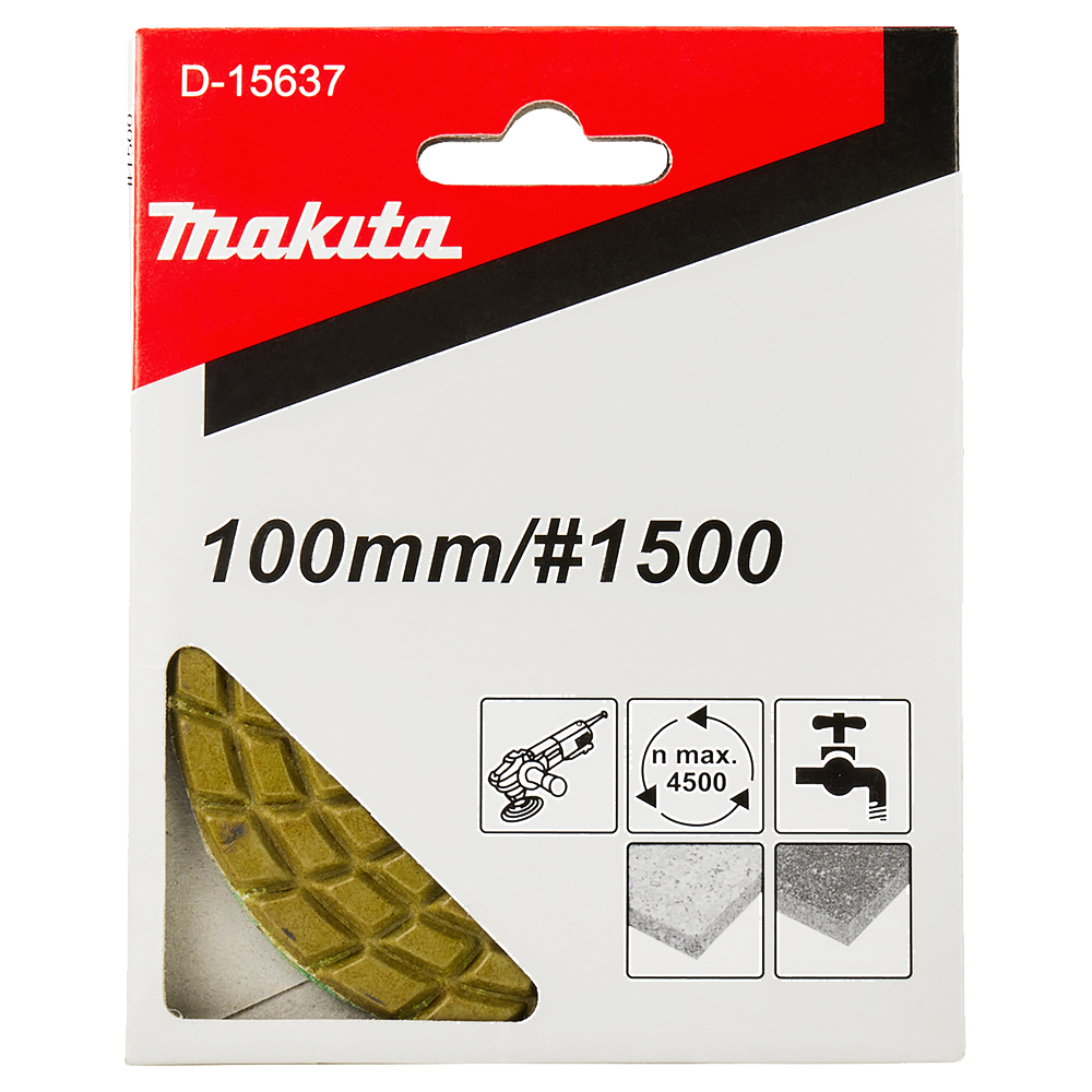 Полірувальний алмазний круг 100 мм K1500 для PW5000CH Makita (D-15637) Полірувальний алмазний круг 100 мм K1500 для PW5000CH Makita (D-15637)