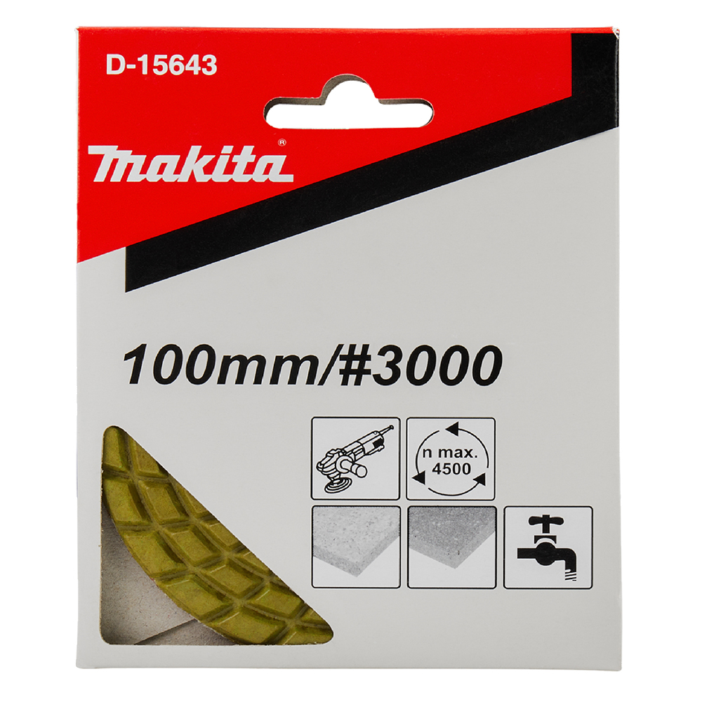 Полірувальний алмазний круг 100 мм K3000 для PW5000CH Makita (D-15643) Полірувальний алмазний круг 100 мм K3000 для PW5000CH Makita (D-15643)