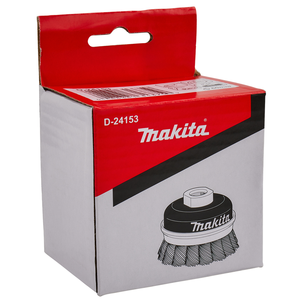 Чашкова щітка з крученої дроту 60 мм Makita (D-24153) Чашкова щітка з крученої дроту 60 мм Makita (D-24153)