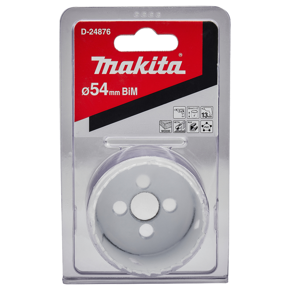 Коронка HSS-Bi-Metal 54 мм Makita (D-24876) Коронка HSS-Bi-Metal 54 мм Makita (D-24876)