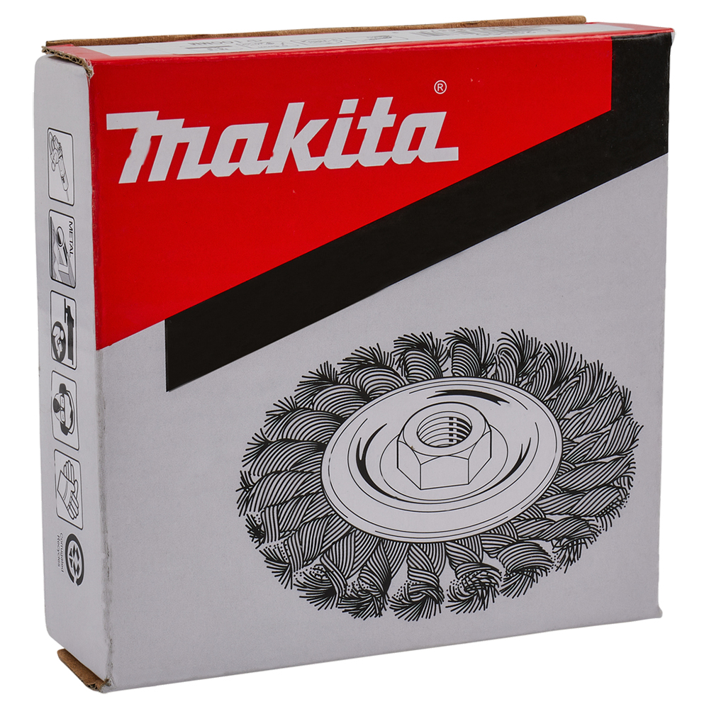 Торцева дротяна щітка 100 мм Makita (D-29555) Торцева дротяна щітка 100 мм Makita (D-29555)