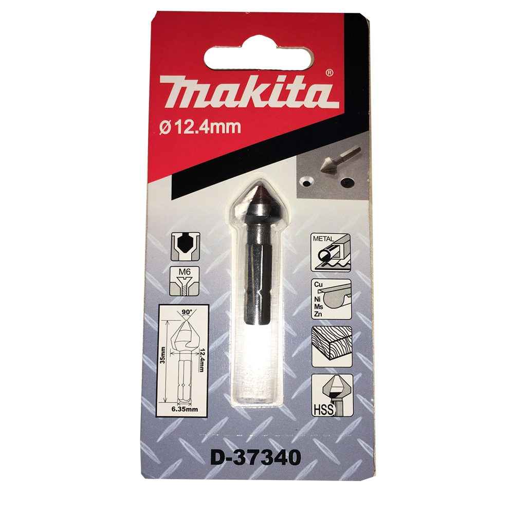 Зенківка 3 крайки (кромки) 12,4 мм 12,4х35 Makita (D-37340)