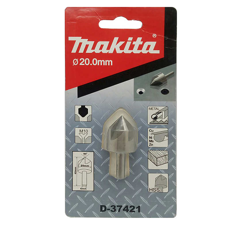 Зенківка 5 крайок (кромок) 20 мм 20х45 Makita (D-37421) Зенківка 5 крайок (кромок) 20 мм 20х45 Makita (D-37421)