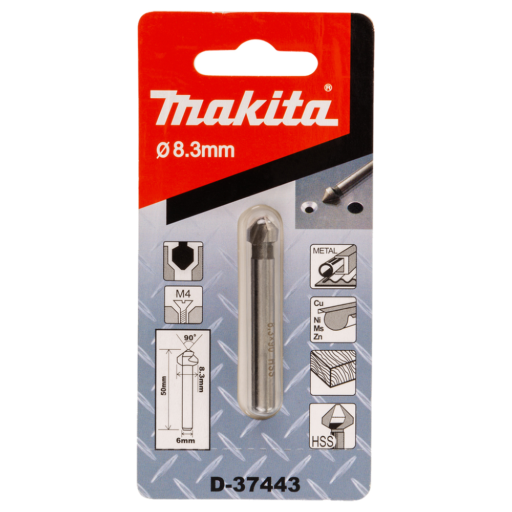 Зенківка 3 крайки (кромки) 8,3 мм 8,3х50 Makita  (D-37443)