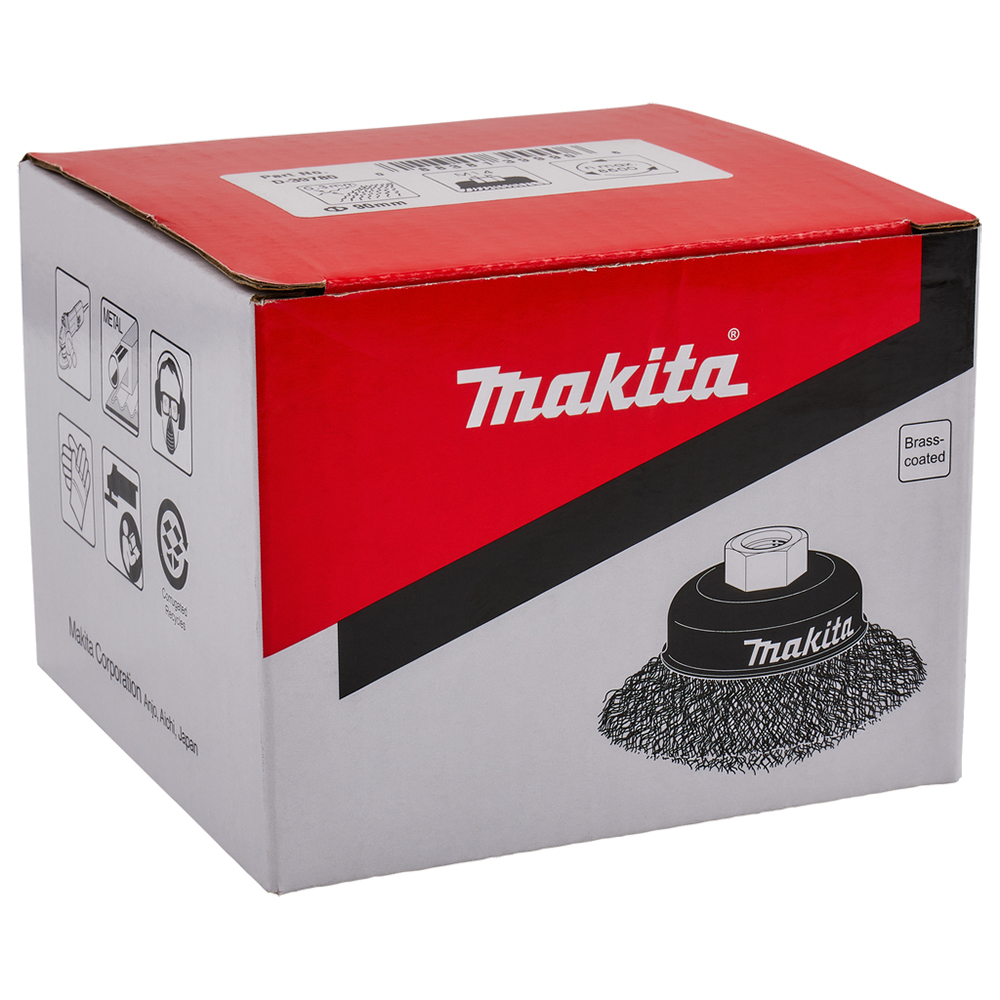 Чашкова латунна щітка 90 мм Makita (D-39780) Чашкова латунна щітка 90 мм Makita (D-39780)