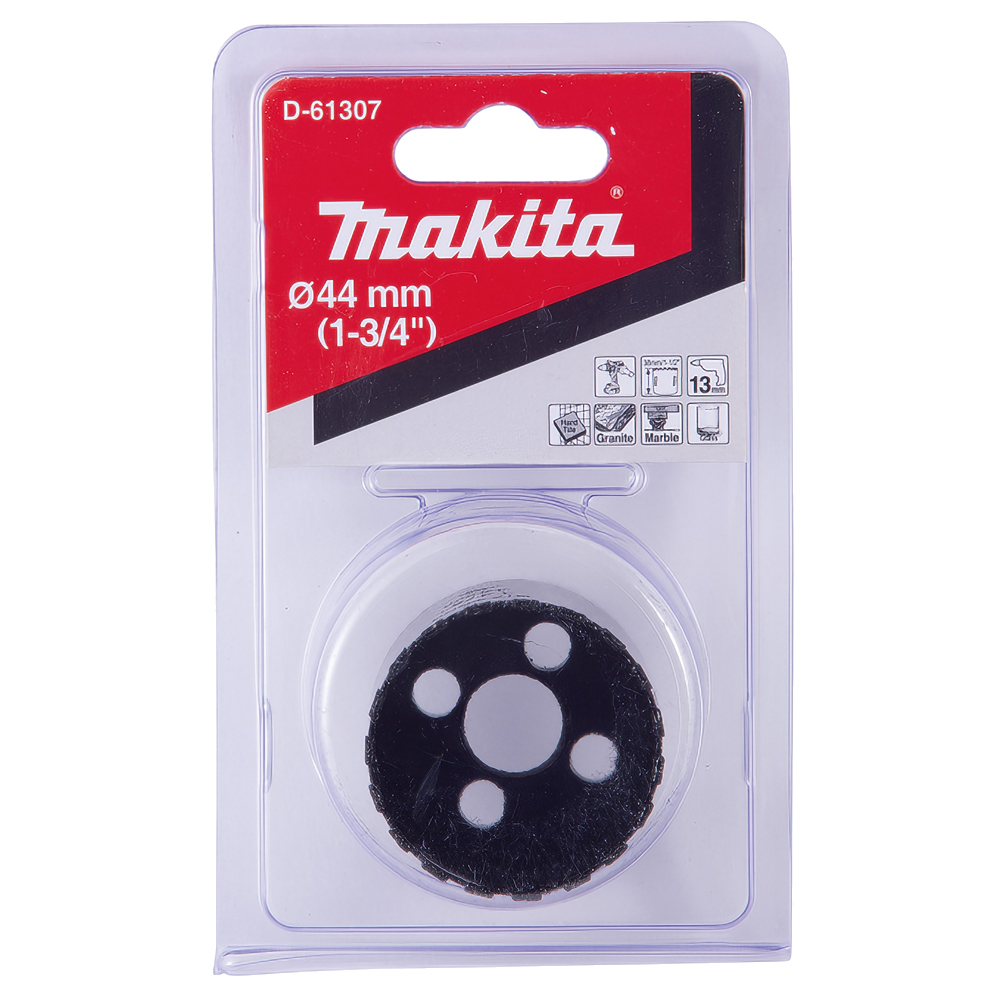 Алмазна коронка по твердій кераміці 44 мм/з водою Makita (D-61307) Алмазна коронка по твердій кераміці 44 мм/з водою Makita (D-61307)
