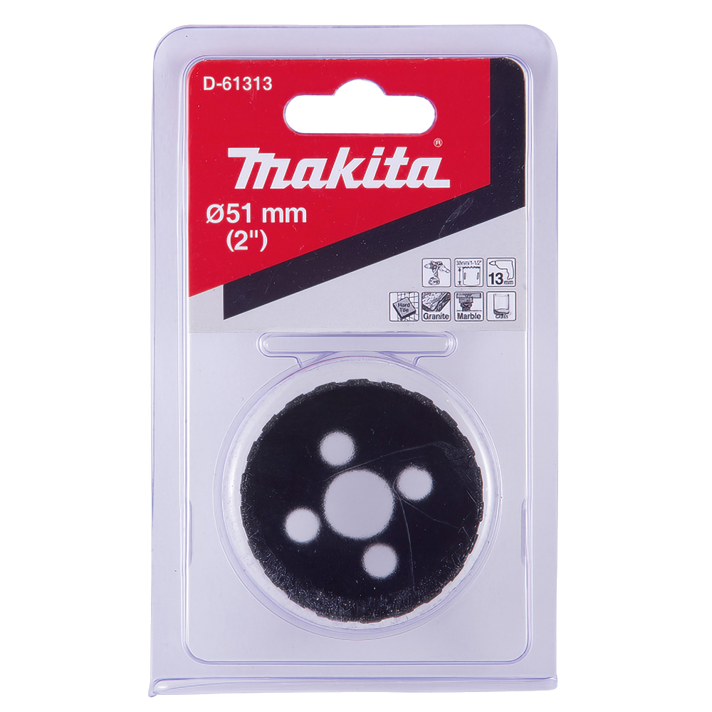 Алмазна коронка по твердій кераміці 51 мм/з водою Makita (D-61313) Алмазна коронка по твердій кераміці 51 мм/з водою Makita (D-61313)