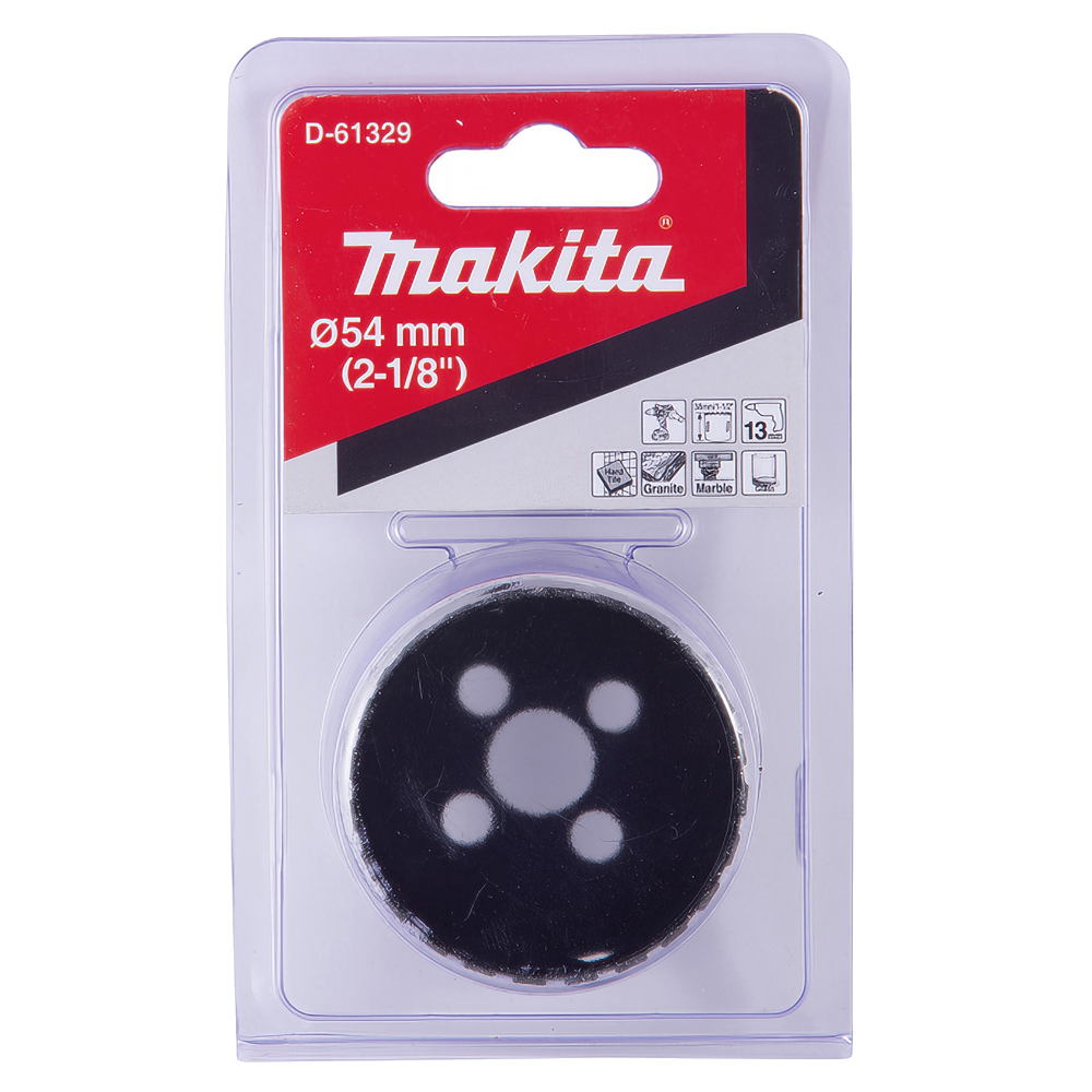 Алмазна коронка по твердій кераміці 54 мм/з водою Makita (D-61329) Алмазна коронка по твердій кераміці 54 мм/з водою Makita (D-61329)