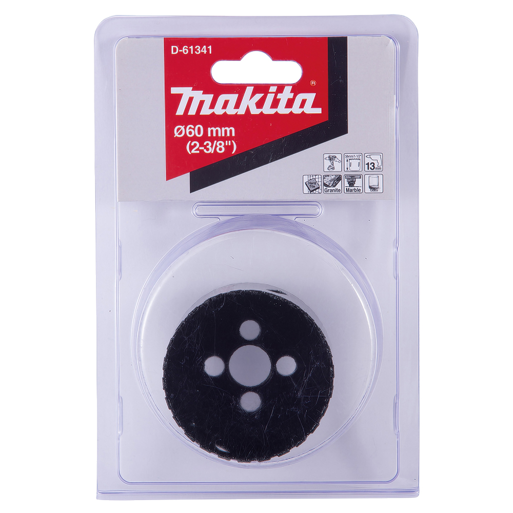 Алмазна коронка по твердій кераміці 60 мм/з водою Makita (D-61341) Алмазна коронка по твердій кераміці 60 мм/з водою Makita (D-61341)