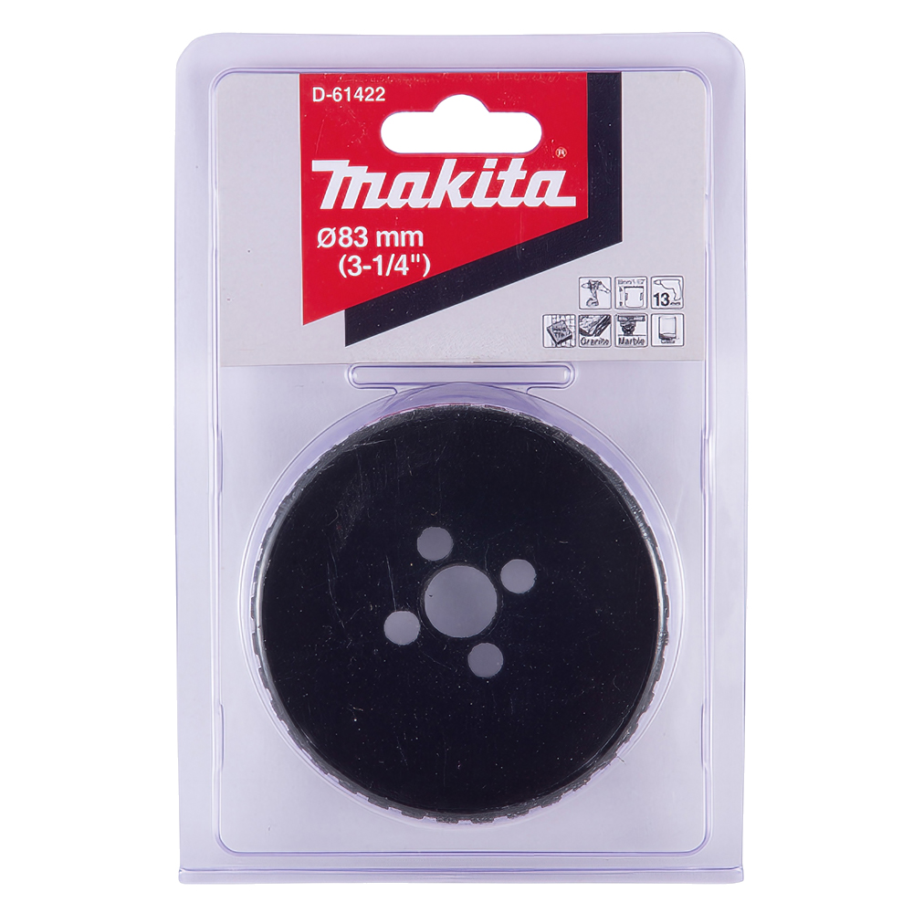 Алмазна коронка по твердій кераміці 83 мм/з водою Makita (D-61422) Алмазна коронка по твердій кераміці 83 мм/з водою Makita (D-61422)