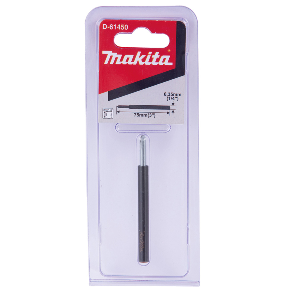 Центрувальне свердло для алмазних коронок 6х74 мм Makita (D-61450) Центрувальне свердло для алмазних коронок 6х74 мм Makita (D-61450)