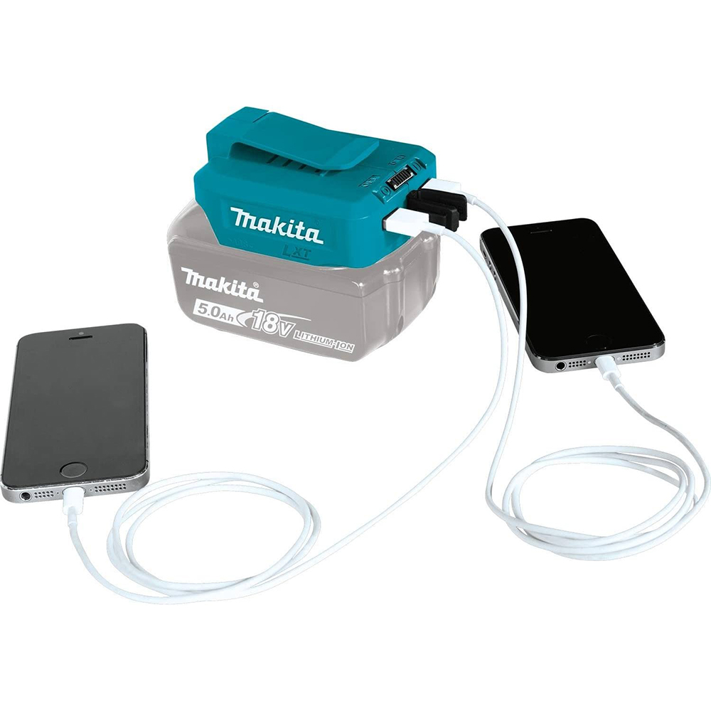 USB перетворювач для мобільних пристроїв USB 14,4 V/18 V LXT Makita DEBADP05 USB перетворювач для мобільних пристроїв USB 14,4 V/18 V LXT Makita DEBADP05