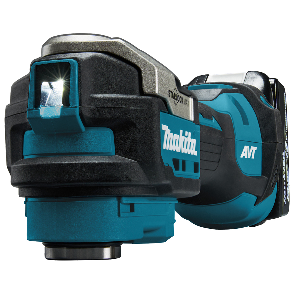 Акумуляторний багатофункціональний інструмент (реноватор) Makita DTM52RTJX2 Акумуляторний багатофункціональний інструмент (реноватор) Makita DTM52RTJX2