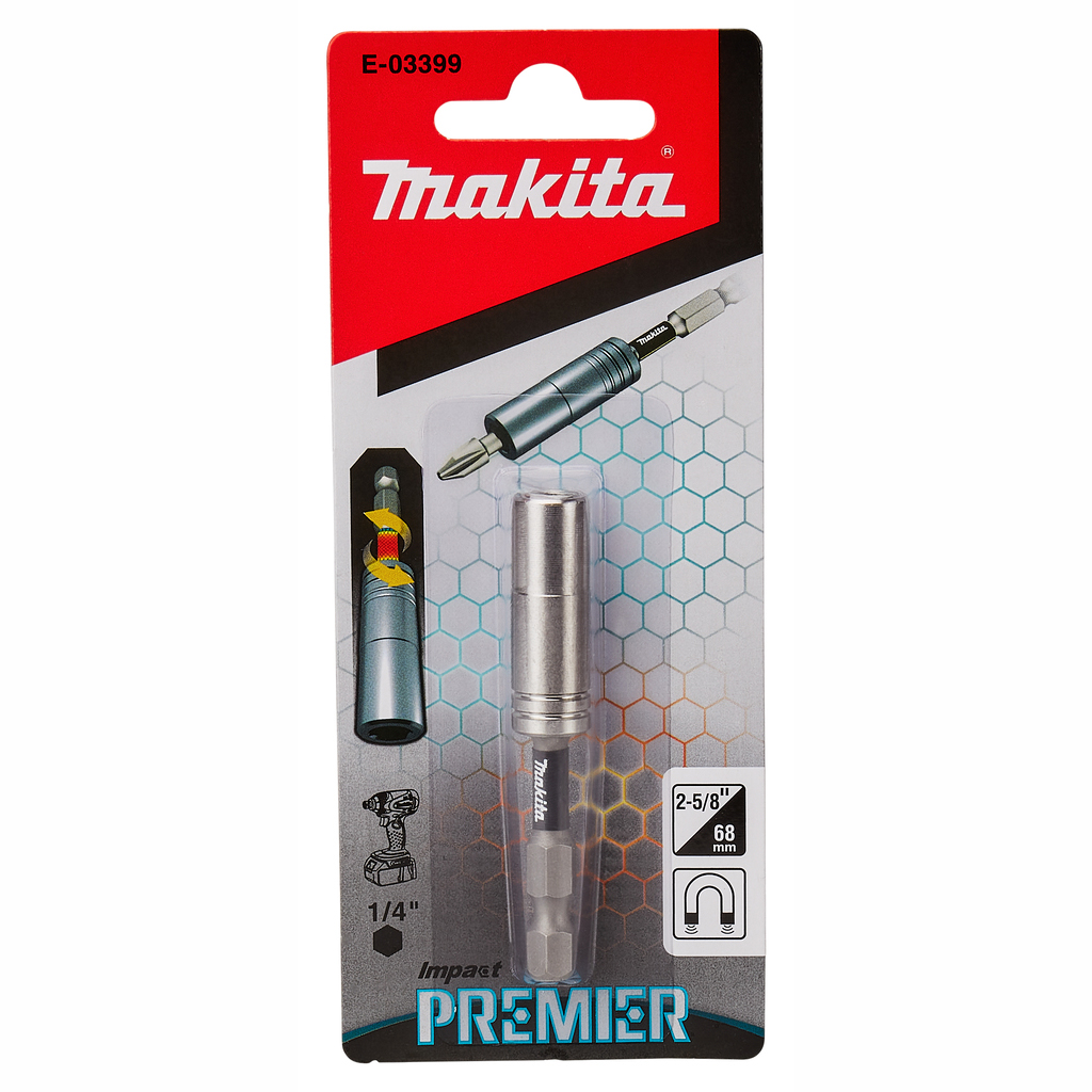 Ударний магнітний тримач біт Makita 68 мм  Impact Premier (E-03399)
