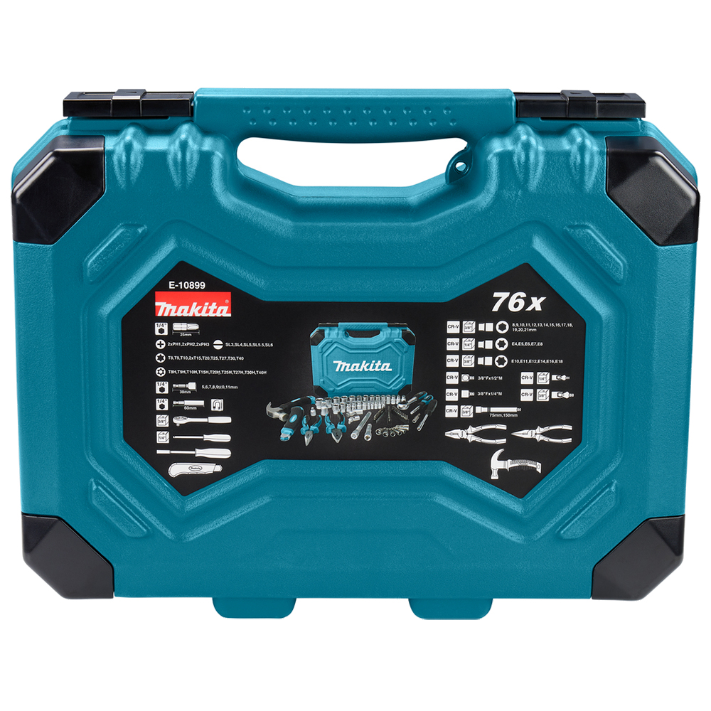 Набір ручного інструменту 76 предметів Makita (E-10899)