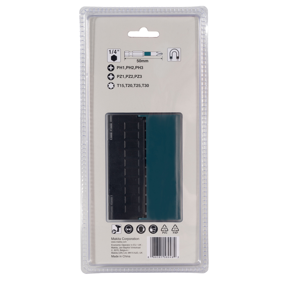 Набір ударних біт Makita 10 шт IMPACT BLACK (E-12011) Набір ударних біт Makita 10 шт IMPACT BLACK (E-12011)