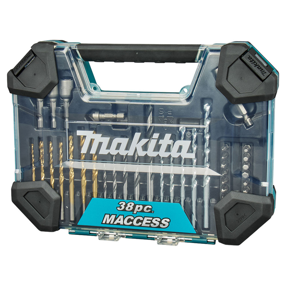 Набір біт та свердел 38 шт Makita (E-22573) Набір біт та свердел 38 шт Makita (E-22573)