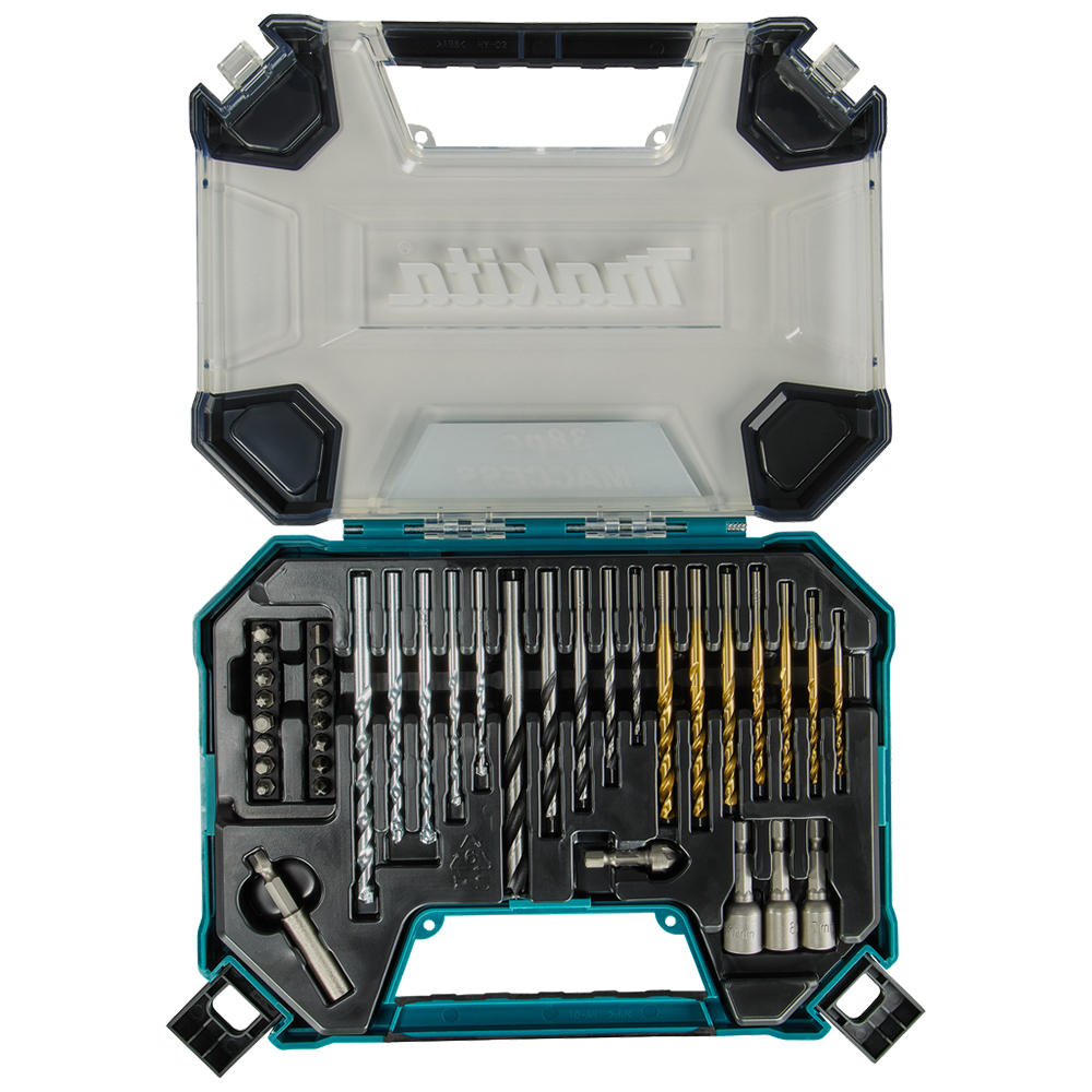 Набір біт та свердел 38 шт Makita (E-22573) Набір біт та свердел 38 шт Makita (E-22573)