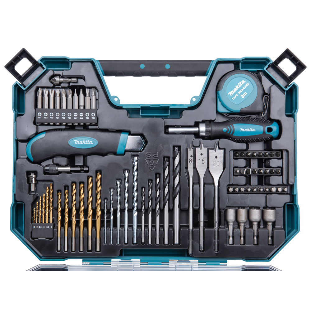 Набір свердл та біт (71 шт.) Makita (E-22589) Набір свердл та біт (71 шт.) Makita (E-22589)