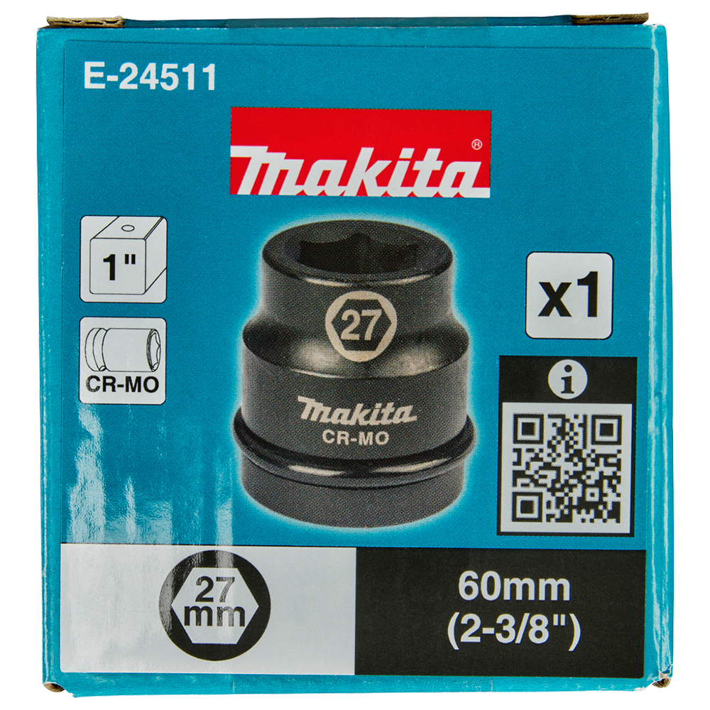 Ударна торцева головка 1'' 27 мм Makita (E-24511) Ударна торцева головка 1'' 27 мм Makita (E-24511)