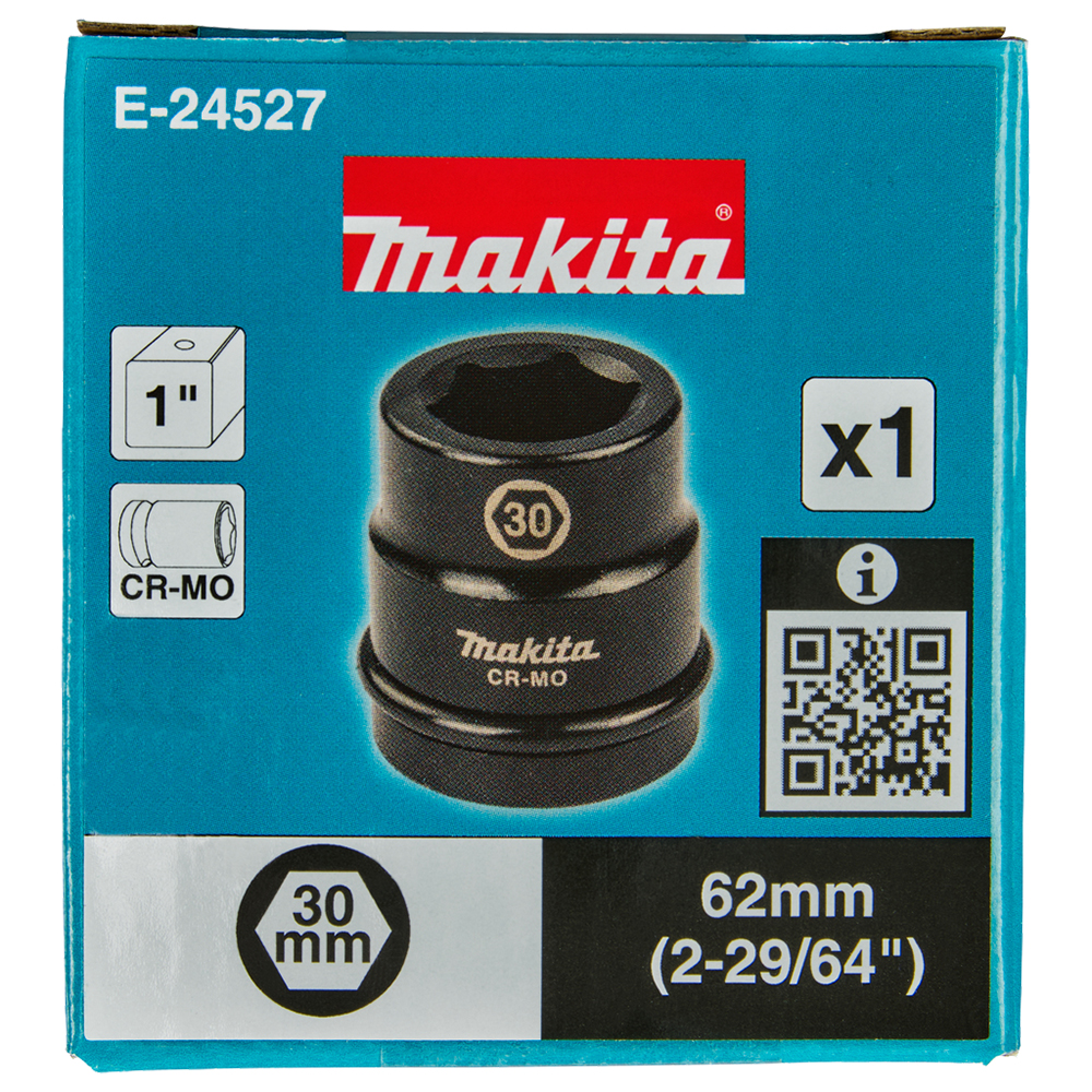 Ударна торцева головка 1'' 30 мм Makita (E-24527) Ударна торцева головка 1'' 30 мм Makita (E-24527)