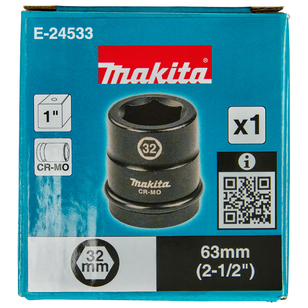 Ударна торцева головка 1'' 32 мм Makita (E-24533) Ударна торцева головка 1'' 32 мм Makita (E-24533)
