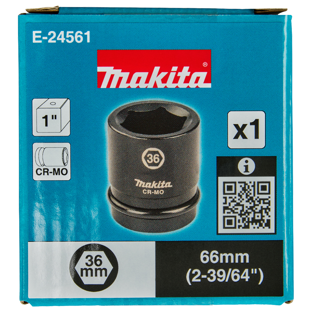 Ударна торцева головка 1'' 36 мм Makita (E-24561) Ударна торцева головка 1'' 36 мм Makita (E-24561)