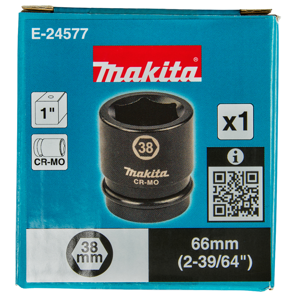 Ударна торцева головка 1'' 38 мм Makita (E-24577) Ударна торцева головка 1'' 38 мм Makita (E-24577)