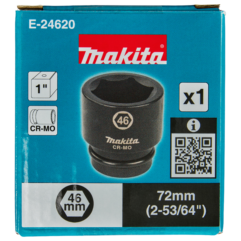Ударна торцева головка 1'' 46 мм Makita (E-24620) Ударна торцева головка 1'' 46 мм Makita (E-24620)