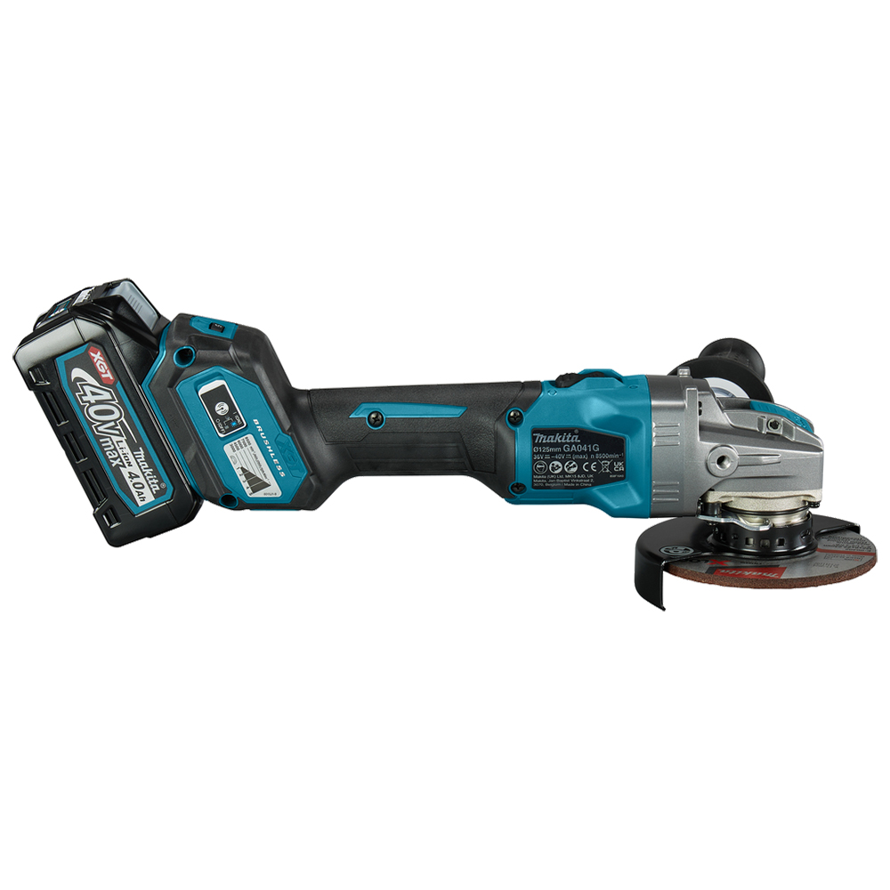 Акумуляторна кутова шліфувальна машина Makita X-LOCK XGT 40 V MAX GA041GM201 Акумуляторна кутова шліфувальна машина Makita X-LOCK XGT 40 V MAX GA041GM201
