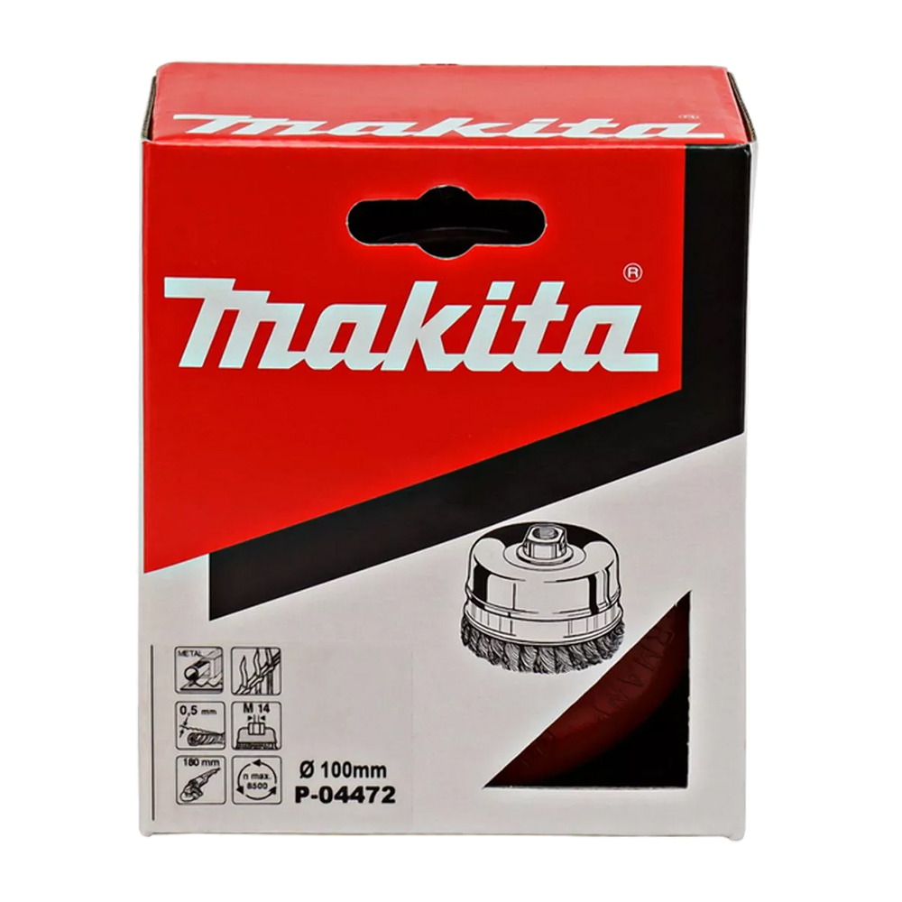 Чашкова щітка з крученої дроту 100 мм Makita (P-04472) Чашкова щітка з крученої дроту 100 мм Makita (P-04472)