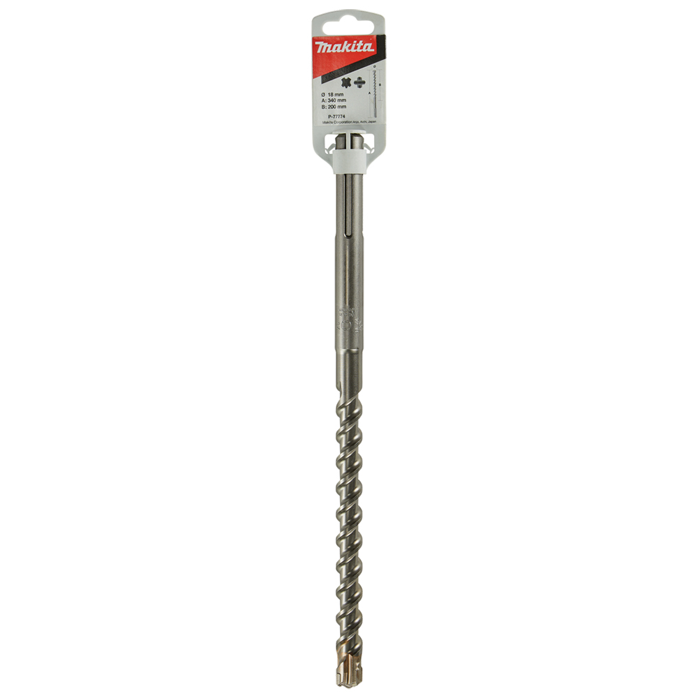 Бур SDS-MAX MAK4 18x340 мм Makita (P-77774) Бур SDS-MAX MAK4 18x340 мм Makita (P-77774)