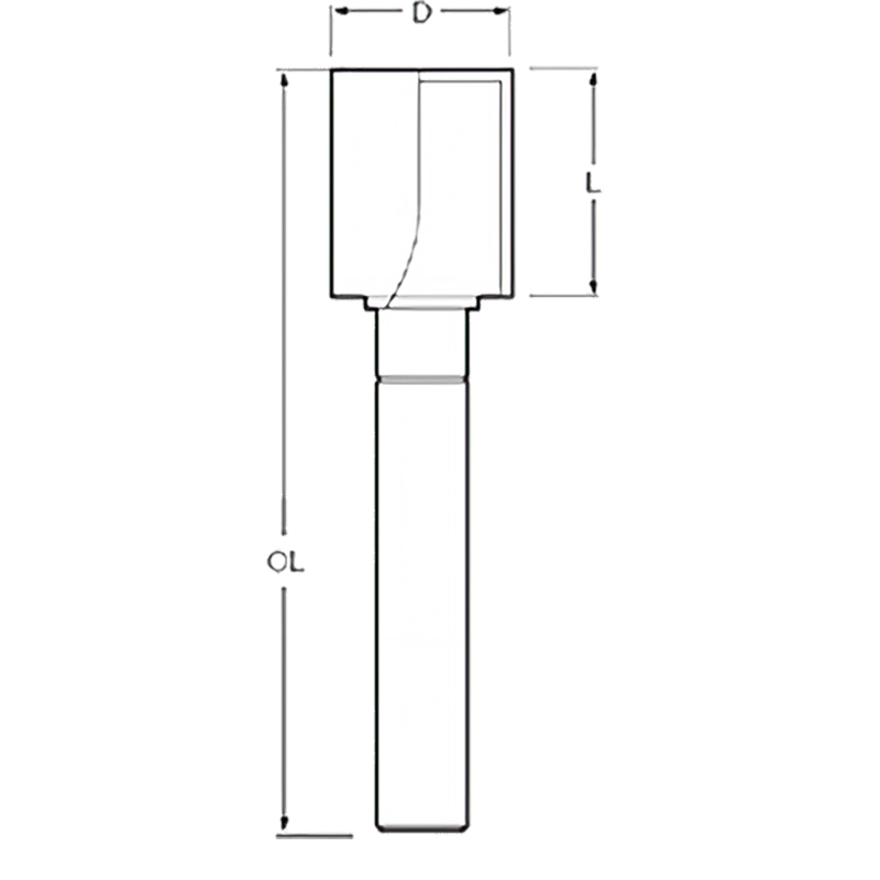Фреза TCT із підшипником 90° Makita (P-79055) Фреза TCT із підшипником 90° Makita (P-79055)