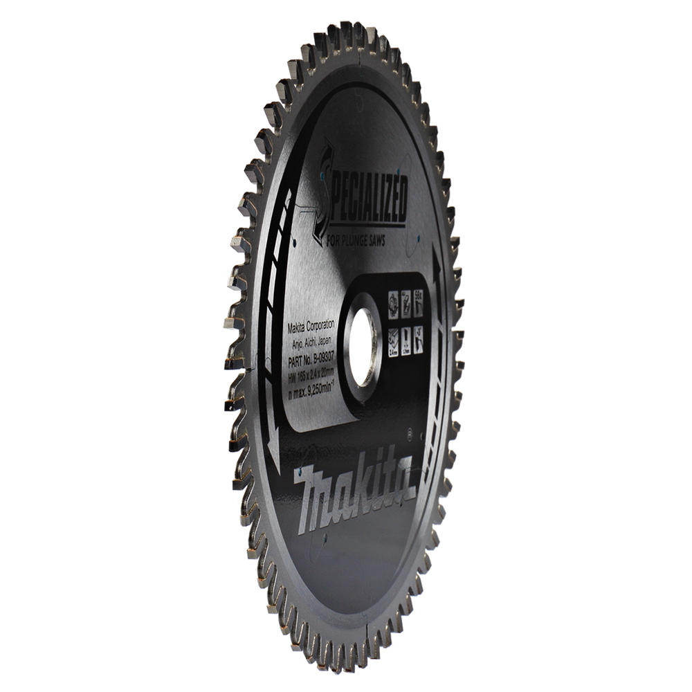 Пиляльний диск Makita SPECIALIZED: алюміній, ламінат, для занурювальних пил 165x20 мм 56T (B-09307) Пиляльний диск Makita SPECIALIZED: алюміній, ламінат, для занурювальних пил 165x20 мм 56T (B-09307)