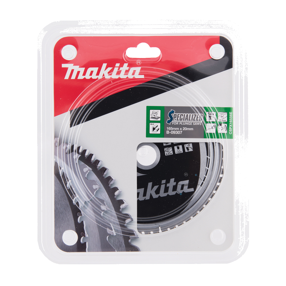 Пиляльний диск Makita SPECIALIZED: алюміній, ламінат, для занурювальних пил 165x20 мм 56T (B-09307) Пиляльний диск Makita SPECIALIZED: алюміній, ламінат, для занурювальних пил 165x20 мм 56T (B-09307)