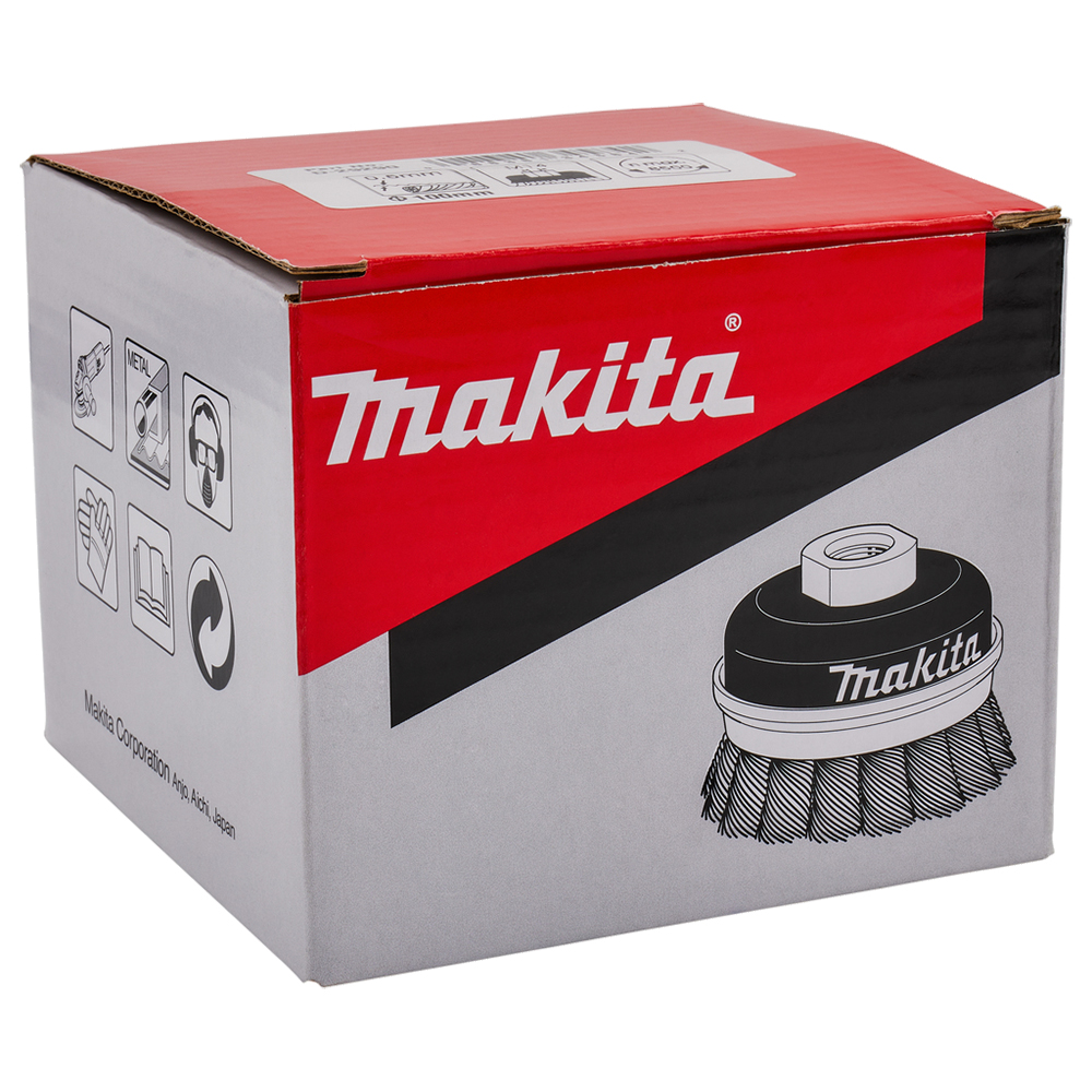 Чашкова щітка з крученої дроту 100 мм Makita (D-29290) Чашкова щітка з крученої дроту 100 мм Makita (D-29290)