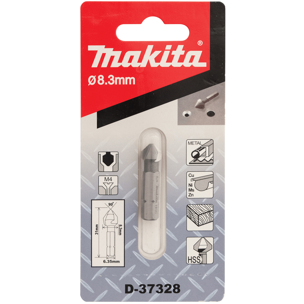 Зенківка 3 крайки (кромки) 8,3 мм 8,3х31 Makita (D-37328) Зенківка 3 крайки (кромки) 8,3 мм 8,3х31 Makita (D-37328)