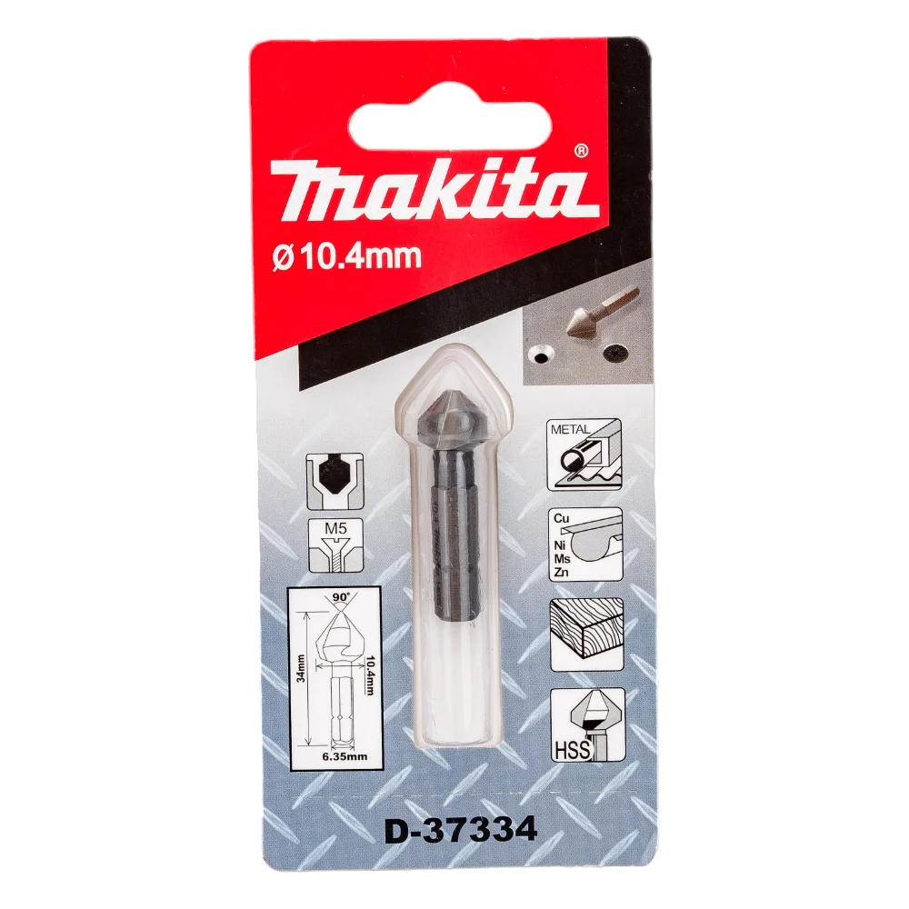 Зенківка 3 крайки (кромки) 10,4 мм 10,4х34 Makita (D-37334) Зенківка 3 крайки (кромки) 10,4 мм 10,4х34 Makita (D-37334)
