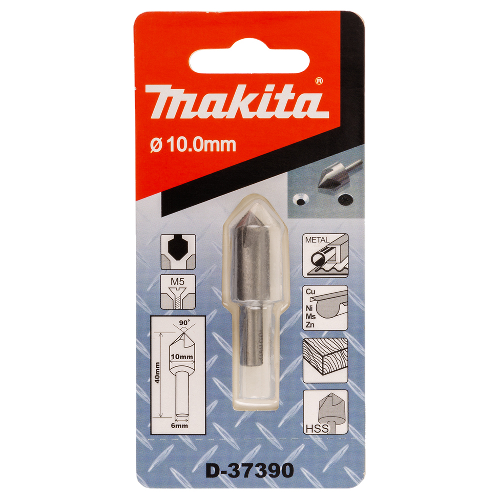 Зенківка 5 крайок (кромок) 10 мм 10х40 Makita (D-37390) Зенківка 5 крайок (кромок) 10 мм 10х40 Makita (D-37390)