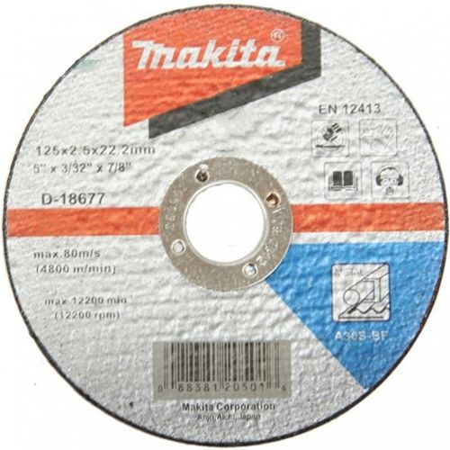 Отрезной диск по металлу Makita 125 мм (D-18677d)