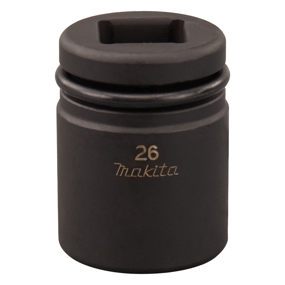 Ударна головка Cr-Mo з ущільнюючим кільцем Makita 26х52 мм (134853-6) Ударна головка Cr-Mo з ущільнюючим кільцем Makita 26х52 мм (134853-6)