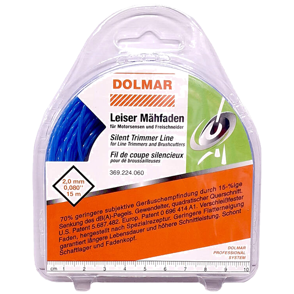Безшумна косильна ліска 2 мм Dolmar (369224060) Безшумна косильна ліска 2 мм Dolmar (369224060)
