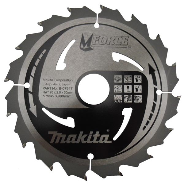 Пильный диск Makita MForce 170 мм 16 зубьев (B-07917)