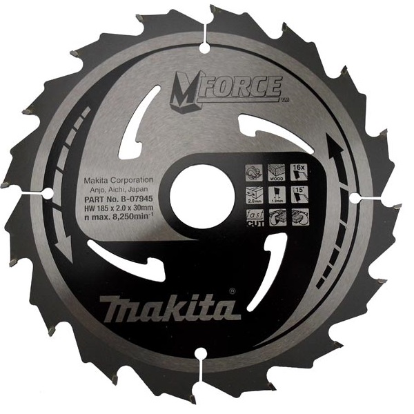 Пильный диск Makita MForce 185 мм 16 зубьев (B-07945)