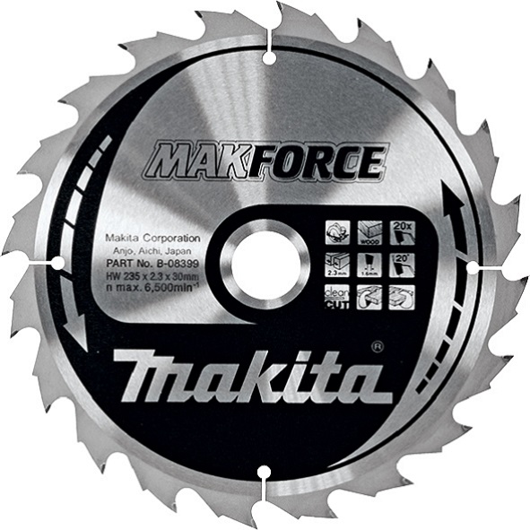 Пильный диск Makita MAKForce 355 мм 60 зубьев (B-08545)