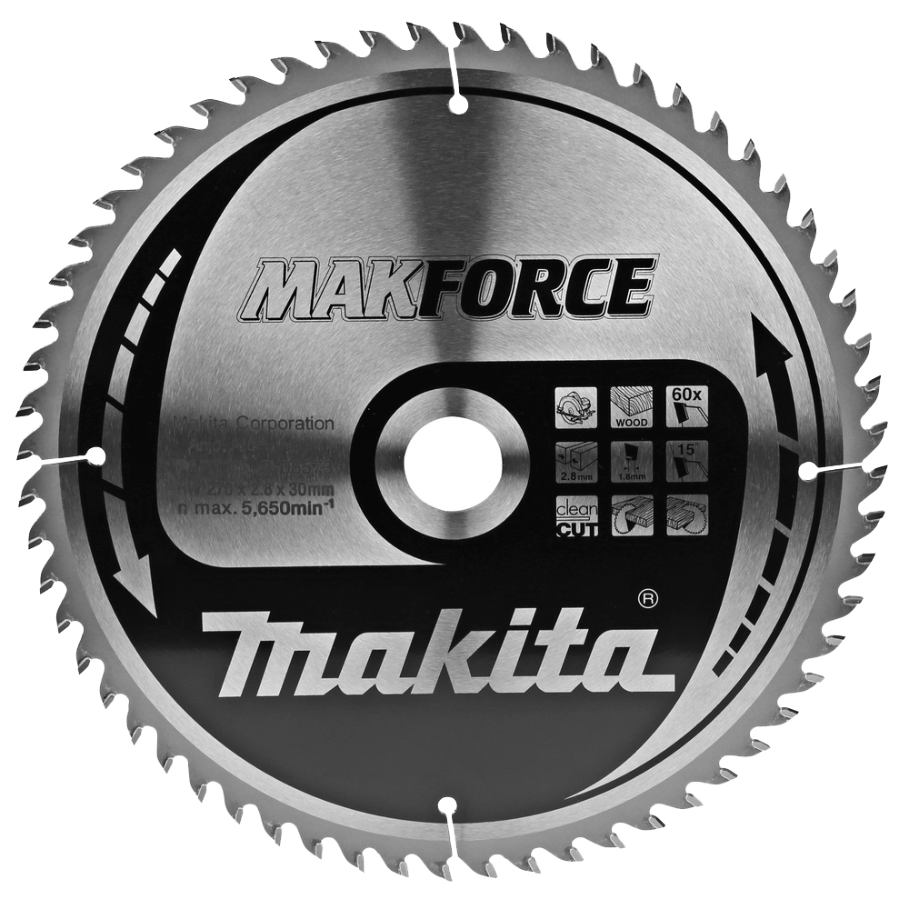 Пильный диск Makita MAKForce 270 мм 60 зубьев(B-08573)