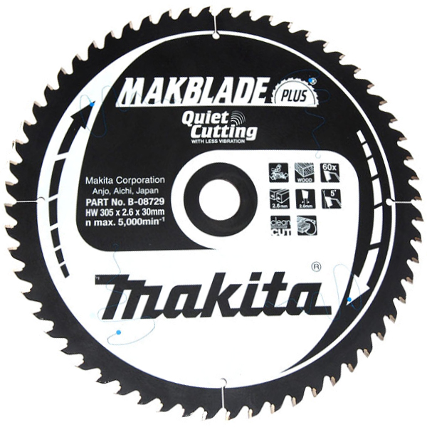 Пильный диск Makita MAKBlade Plus 305 мм 60 зубьев (B-08729)