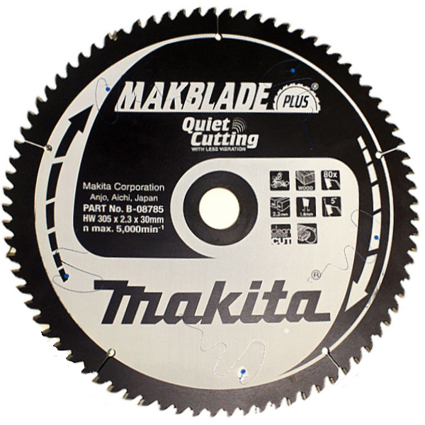 Пильный диск Makita MAKBlade Plus 305 мм 80 зубьев  (B-08785)