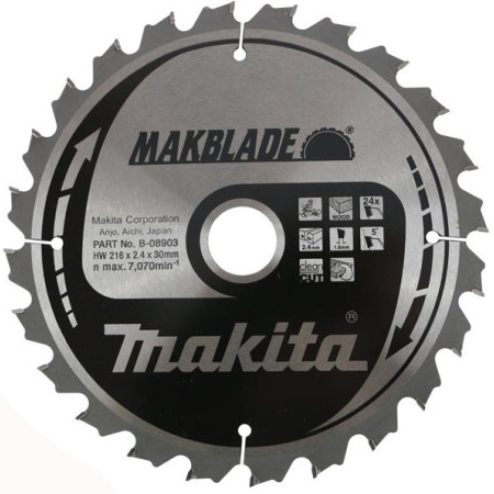 Пильный диск Makita MAKBlade MAKBlade 216x30 24T Makita (B-08903)