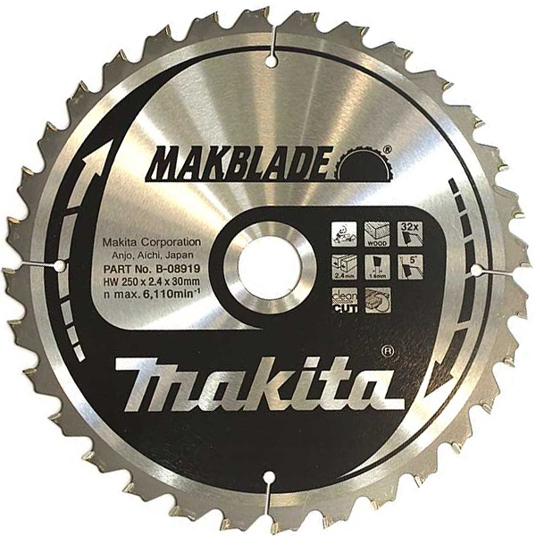 Пильный диск Makita MAKBlade 250x30 32T (B-08919)
